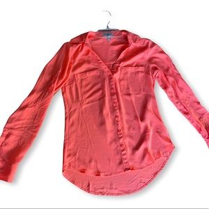 Express Portifino Shirt - Size XS - Vibrant beautiful pink/orange